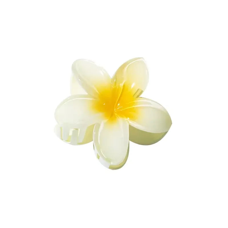 Plumeria Hair Clips Flower Hair Claw Clip Trendy HairClips Korean Hair Accessories For Girls