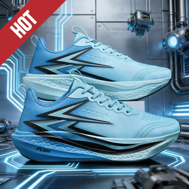 New Running Shoes Carbon Board Speciality Marathon Men Sports Breathable Lightweight Women Comfortable Athletic Nonskid Sneakers