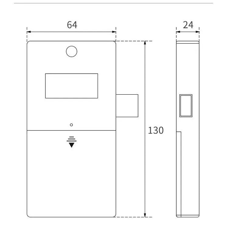 Digital Electronic Intelligent Password Keypad ABS Plastic Panel Number Cabinet Door Lock Digital Cabinet Door Lock
