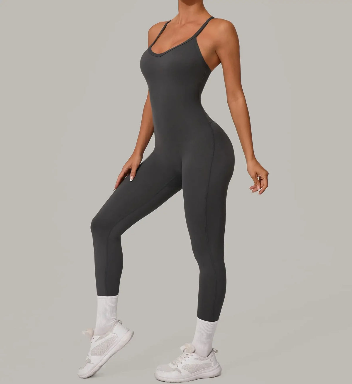 Wholesale Gym Clothes Woman Yoga Set Padding Women's Gym Jumpsuit Activewear Sportswear Push Up Fitness Sports Overalls Purple