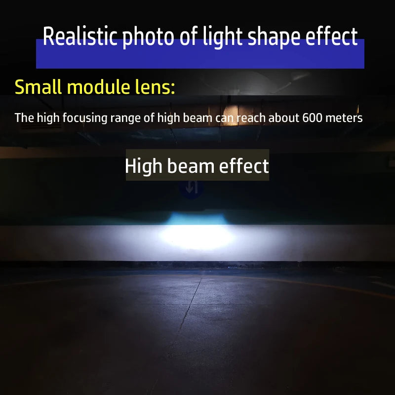 OWN DJM 1.5" MATRIX 42MM BI LED PROJECTOR LENS BILED HIGH LOW DUAL BEAM HEADLAMP MOTORCYCLE 1.5 INCH SQUARE MODULE MOTORBIKE