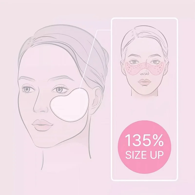 30pcs Outdoor Invisible Makeup Patches Ultra thin Invisible Facial Training Patches Cuttable Full Face Makeup Application