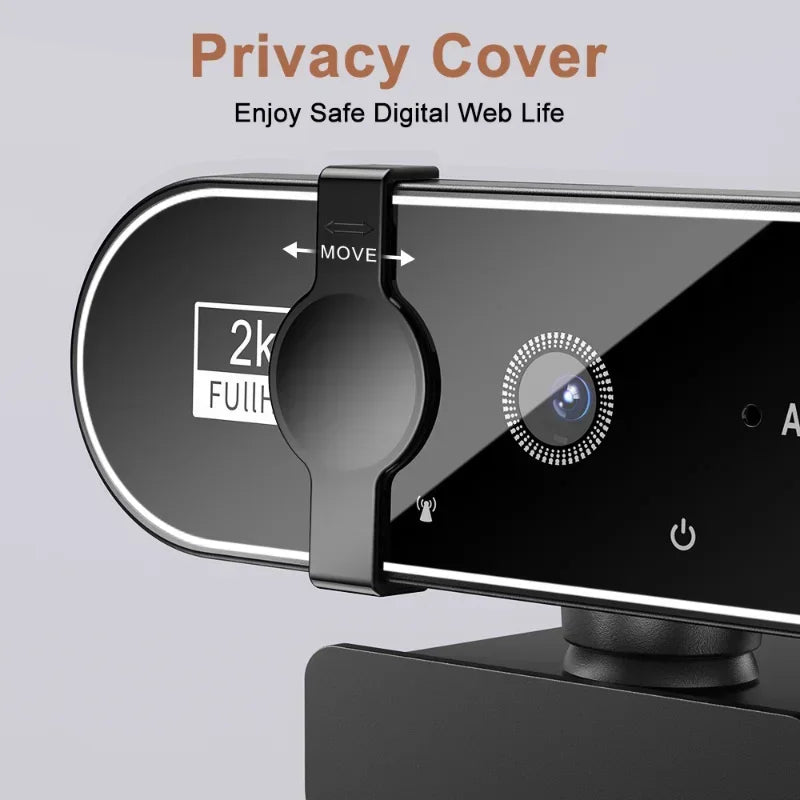 4K HD Webcam Video Camera 2K Autofocus Streaming Web Cam With Microphone Full HD 1080P Webcams for PC/Computer/Laptop