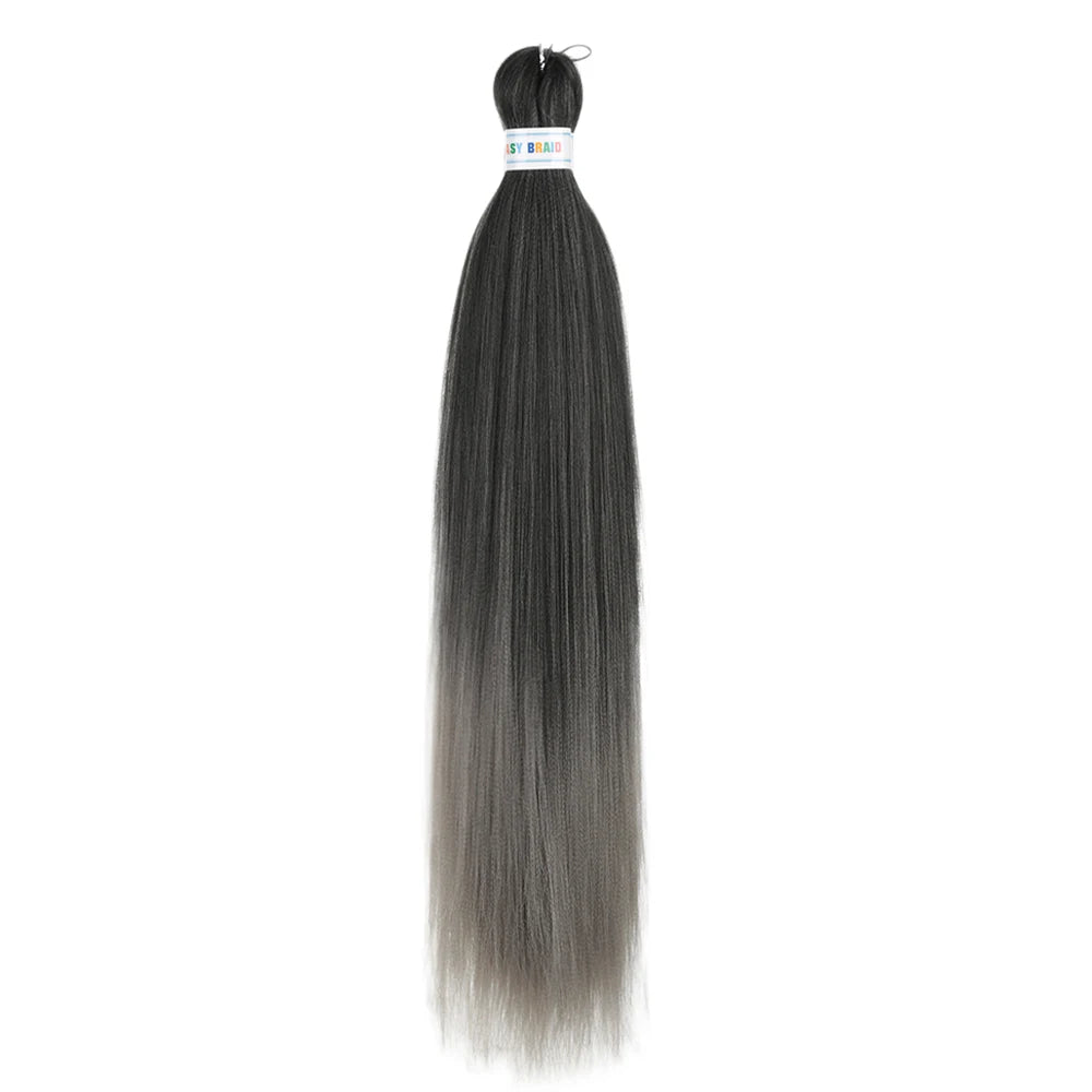Ombre Kanekalon Braiding Hair Extensions Pre Stretched 26 Inch Synthetic Hair for Afro Jumbo Box Braids Natural Looking