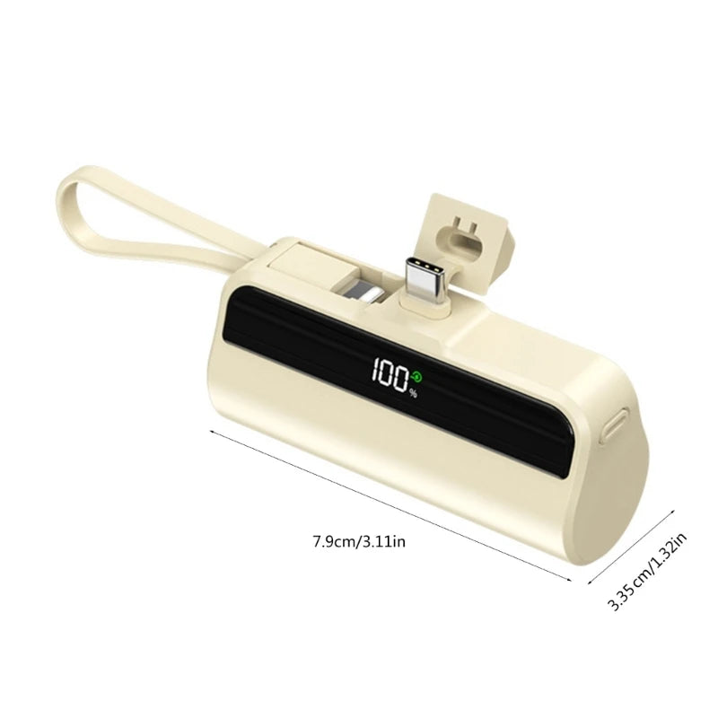 Portable TypeC Power Bank Case Quick 22.5W Charging Power Bank Shell 1 Slot 18650 Battery Power Bank Case(Not Include Battery)