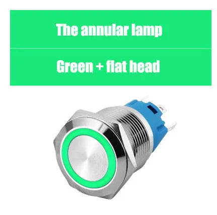 5PCS Metal Push Button Switch 12/16/19/22mm Momentary Latching Electric On/Off Power Start/Stop LED Light 5V 12V 220V Red Blue