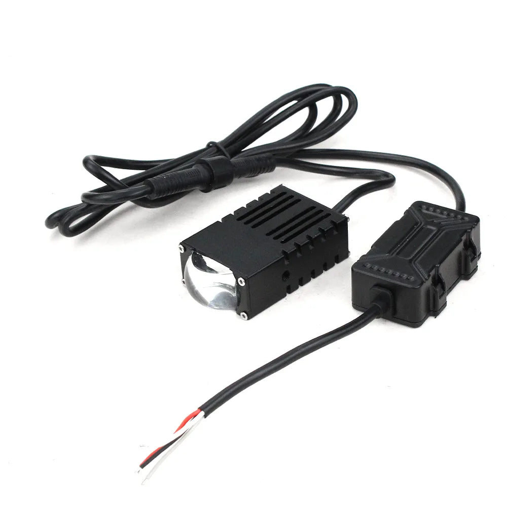 Dual Color LED Grille Light Car Motorcycle Waterproof Modified Auxiliary Spotlight Headlight