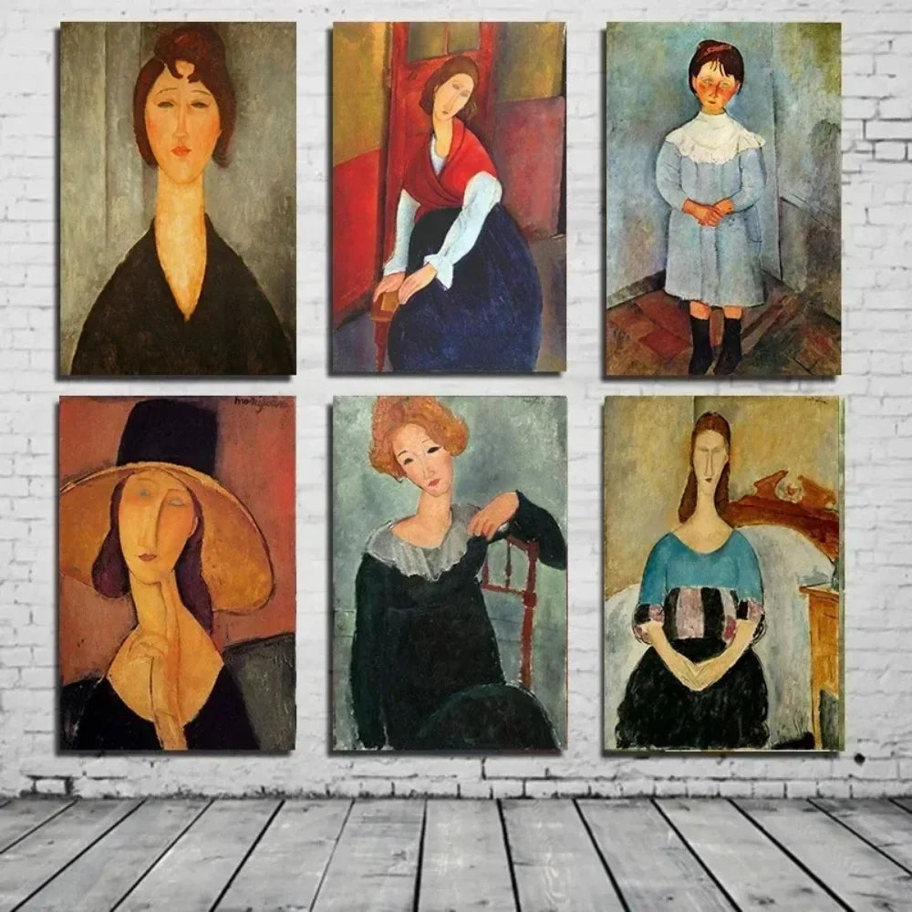 Minimalist Wall Art Modern Amedeo Modigliani Best Print Canvas Painting Posters For Living Room Modern Home Decor