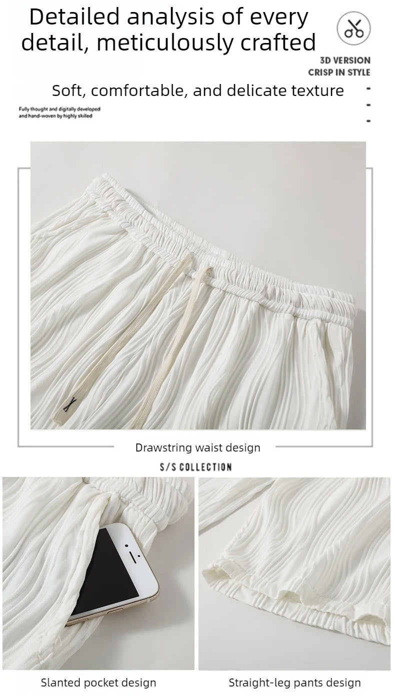 Extra Big Size Men Ice Silk Short Elastic Waist Casual Bermuda Male Summer Cool Icy Plus Large 11XL Loose Fit Stretch Breathable