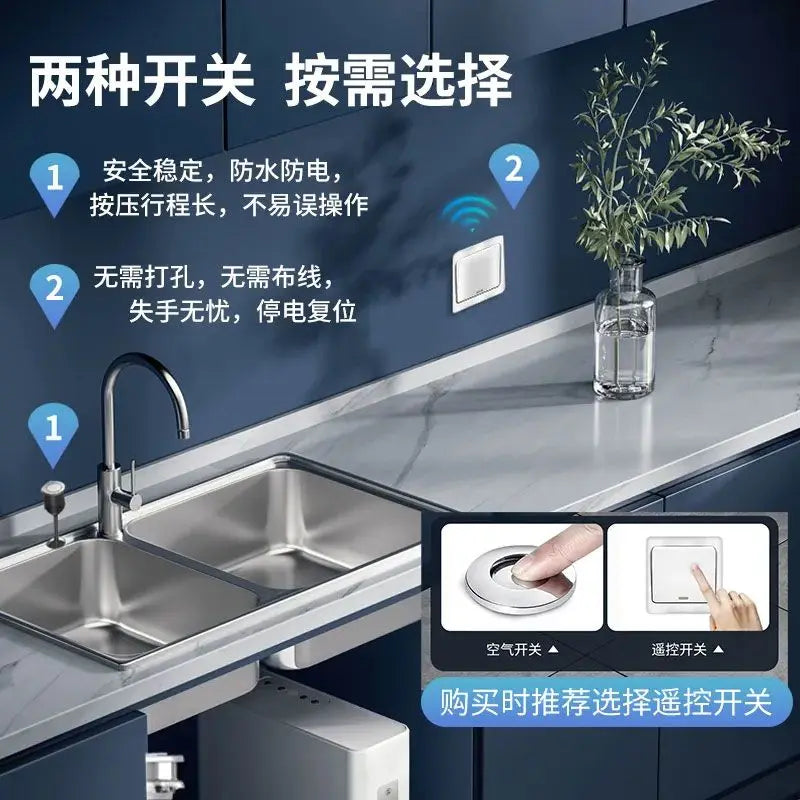 Garbage disposer, smart kitchen waste grinder, quiet grinding, German technology, high power. Food Waste Disposers