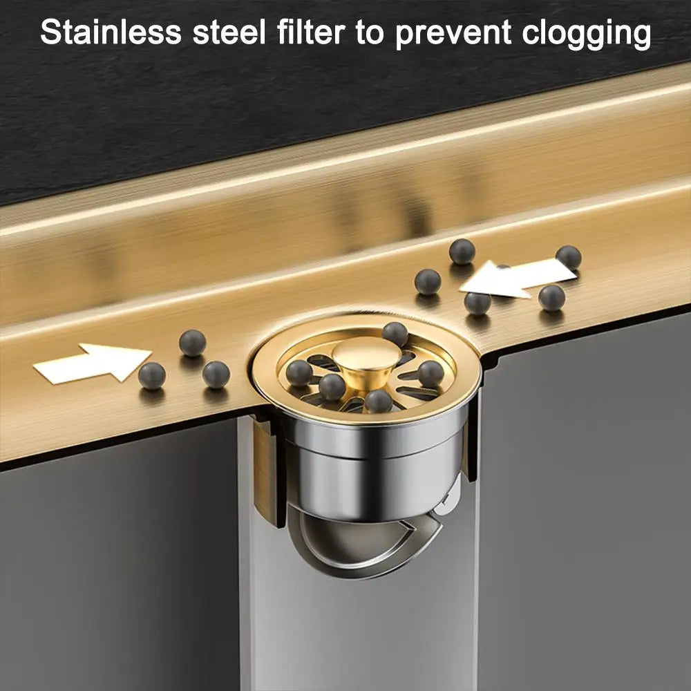 20/30/40/50/60cm Stainless Steel Shower Floor Drain Bathroom Rectangle Linear Floor Drainage Floor Drain with Strainer Covern