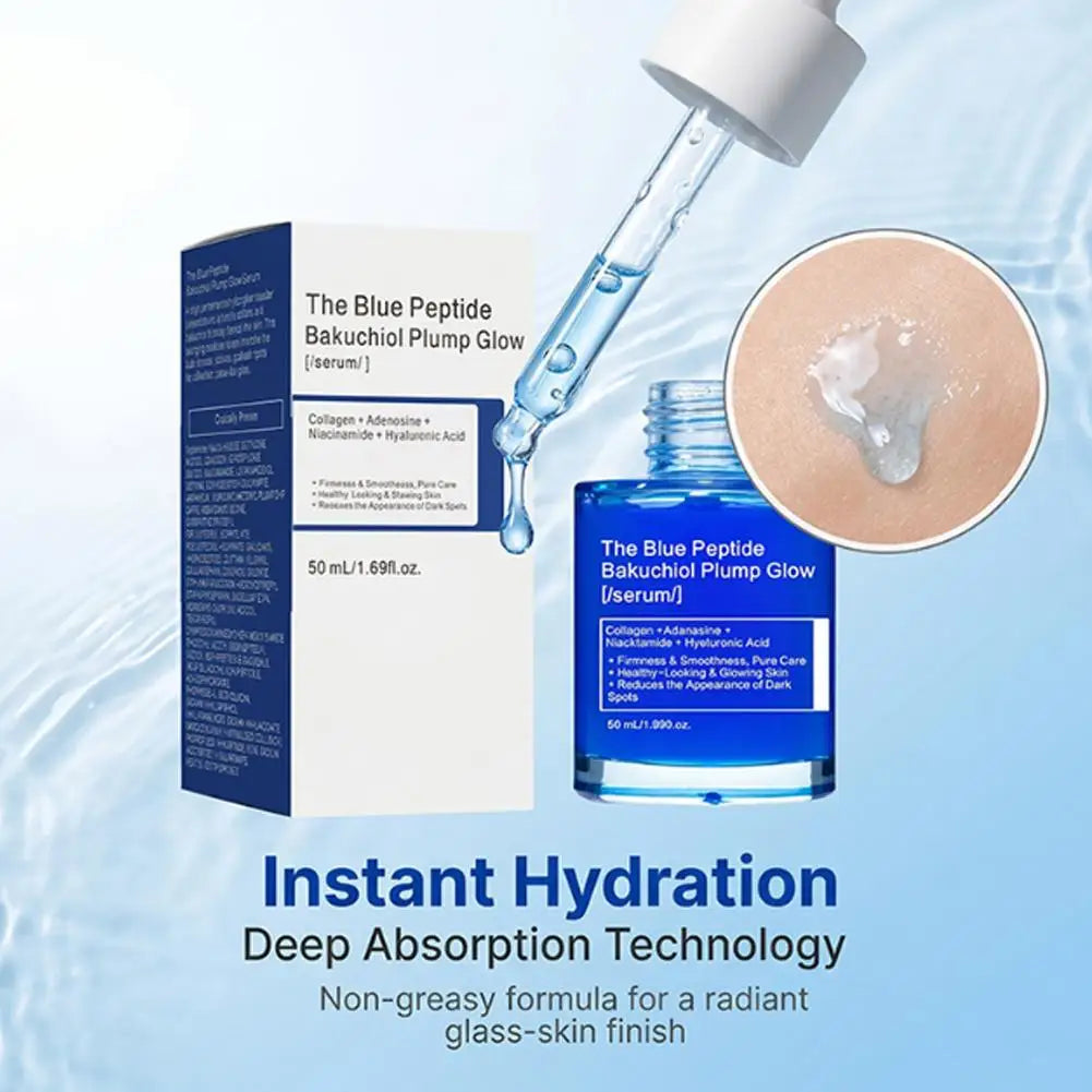 GHK-Cu Blue Copper Peptide Essence Liquid 50 ml Blue Copper Peptide Bitter Nutmeg Phenol Essence Liquid Plump and Full
