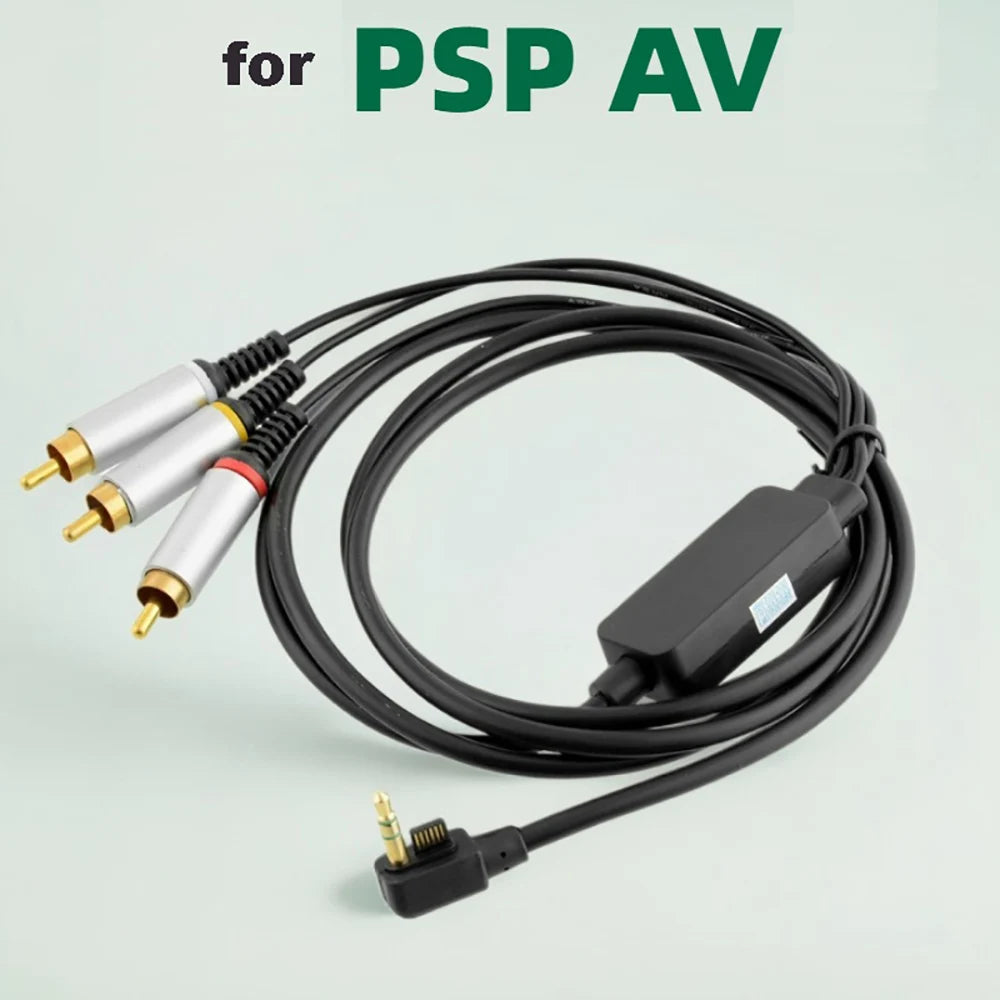 AV RCA 3RCA Ypbpr 5RCA Cable for PSP 2000 3000 Game Console Connect TV Audio and Video Wire Plug Adater Extend Line Length 3m