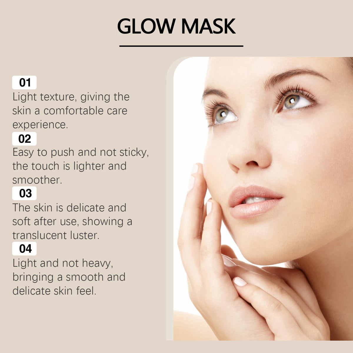 HOYGI Vitamin E Face Mask Shrink Pores Deep Moisturizer Brightening Facial Skin Care Carbomer Gentle Nourishing Anti Aging Mask