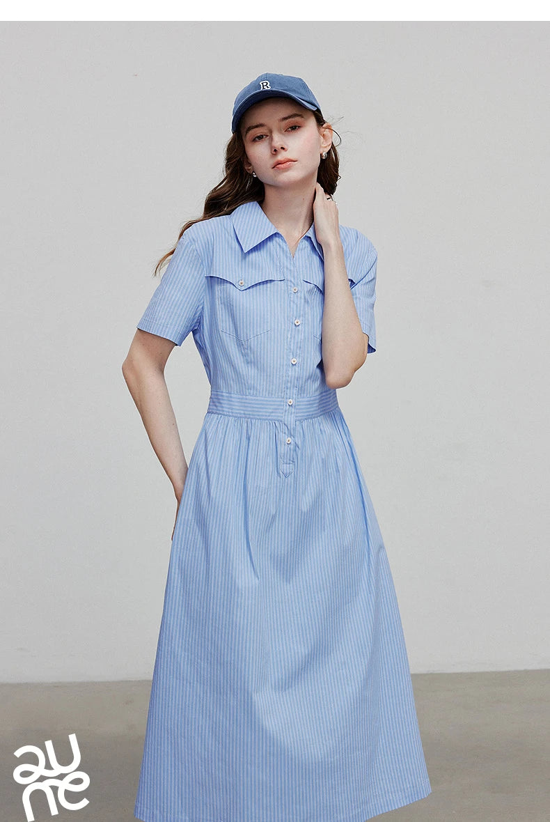 TOYOUTH Women Dress 2025 Summer New Elegant Dress 8529020