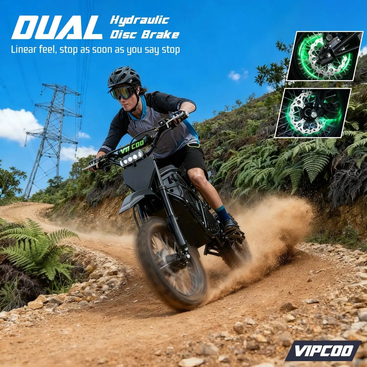 Electric Dirt Bike for Teens and Adults, 3500W Electric Motorcycle, Up to 40MPH / 45° Slope / 45 Miles Range,, Custom