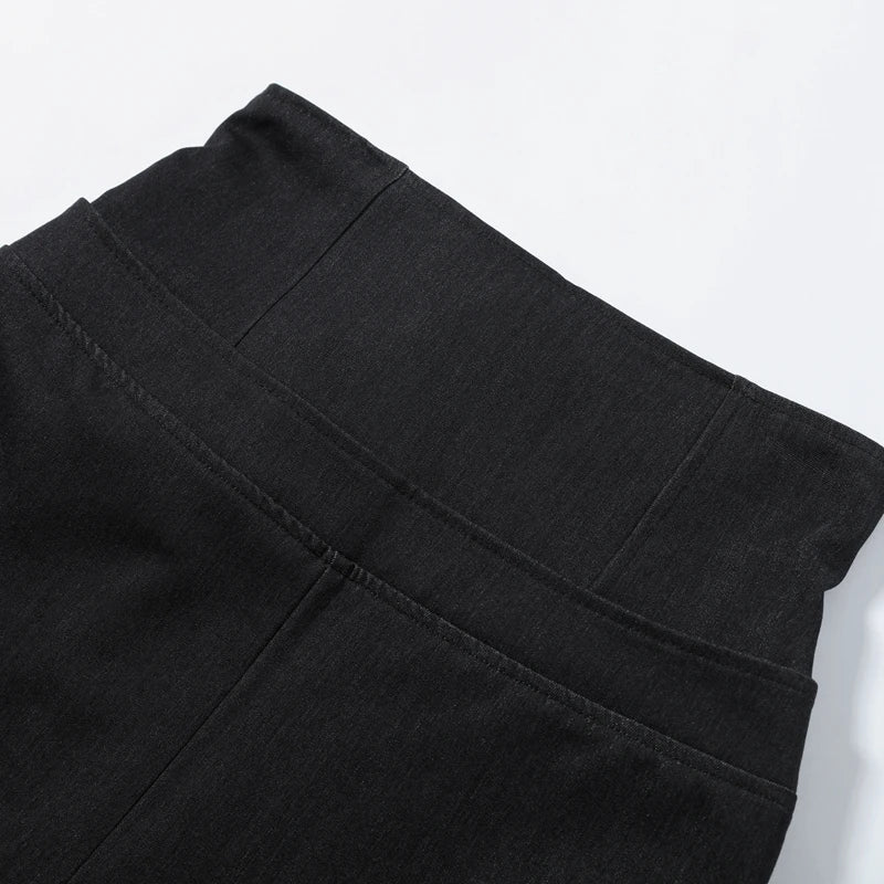 Street Denim Top Pants Women Set Short Sleeve Stand Collar Coats Wide Leg Trousers 2026 Summer Autumn 2 Pieces Set Women New