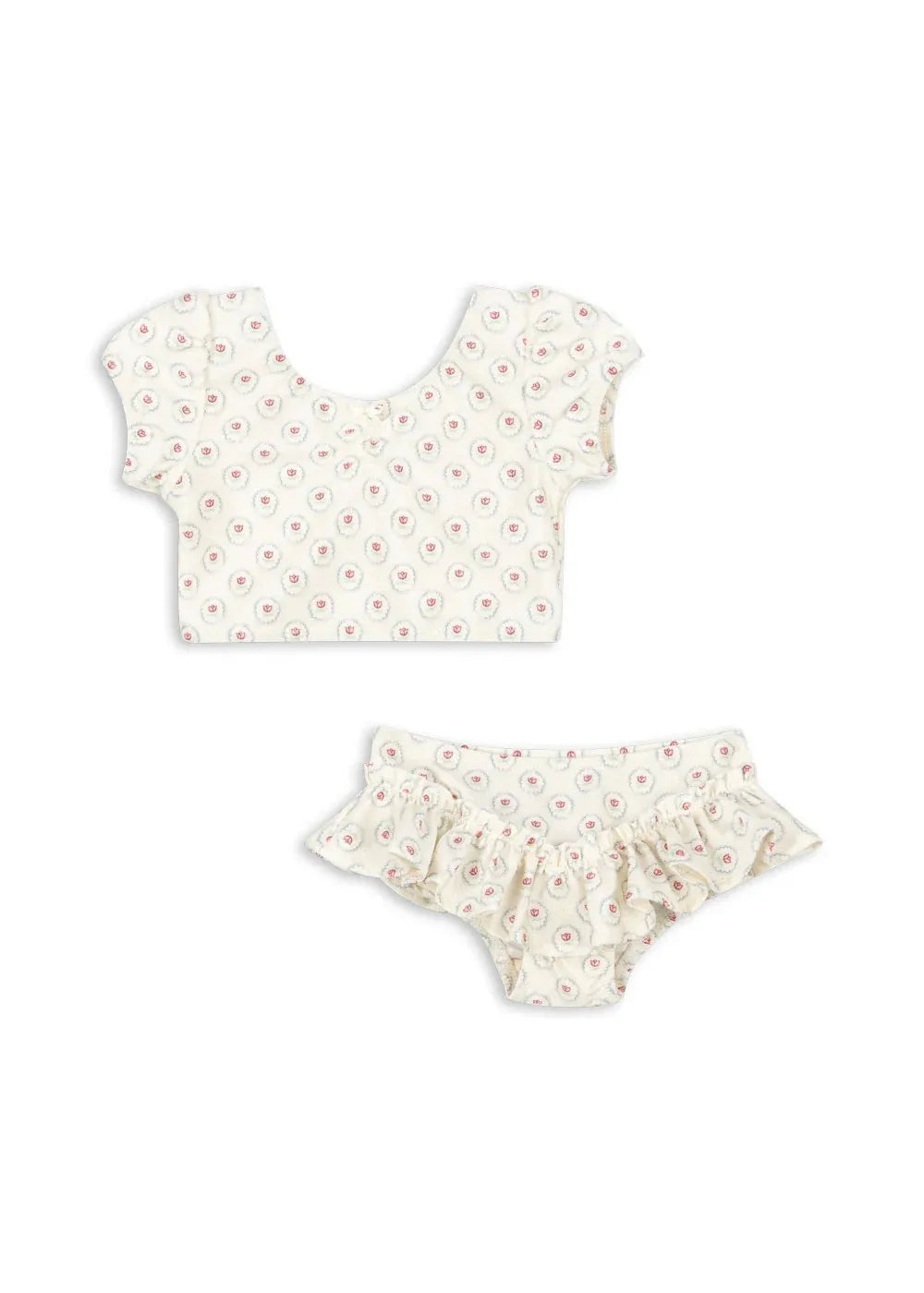 Baby Swimwear KS Brand 2026 New Summer Girls Swimsuit Cute Cherry Kids Baby Outfit Set Holiday Beach Bikini Children Clothing
