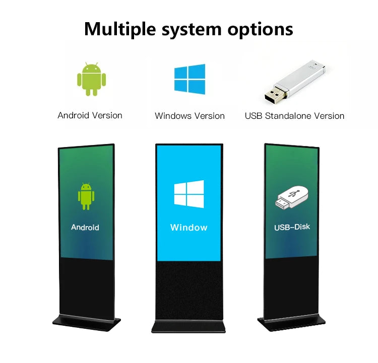 21.5 32 43 Inch Shopping Mall Android Interactive Touch Screen Digital Signage Display Floor Stand Lcd Self Service Kiosk