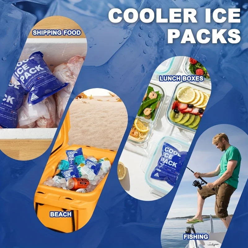 Lunch Bag Ice Pack Leakproof 24 Hours Cooling Reusable Gel Freezer Pack Thin Long Lasting Cooler Accessory For Food Transport Lu