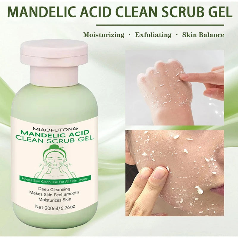 Korean Mandelic Acid Exfoliating Gel Deeply Cleanses Pores On Face Body Gently Removes Dead Skin Improves Facial Skin Texture