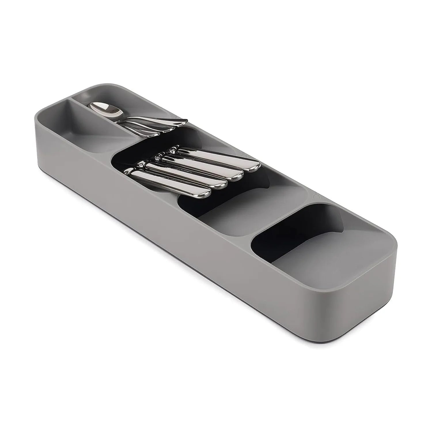 Cutlery Organizer Knife Storage Tray Spoon Organizer Space Saving Cutlery Rack Compartment Organizer Kitchen Drawer Organizers