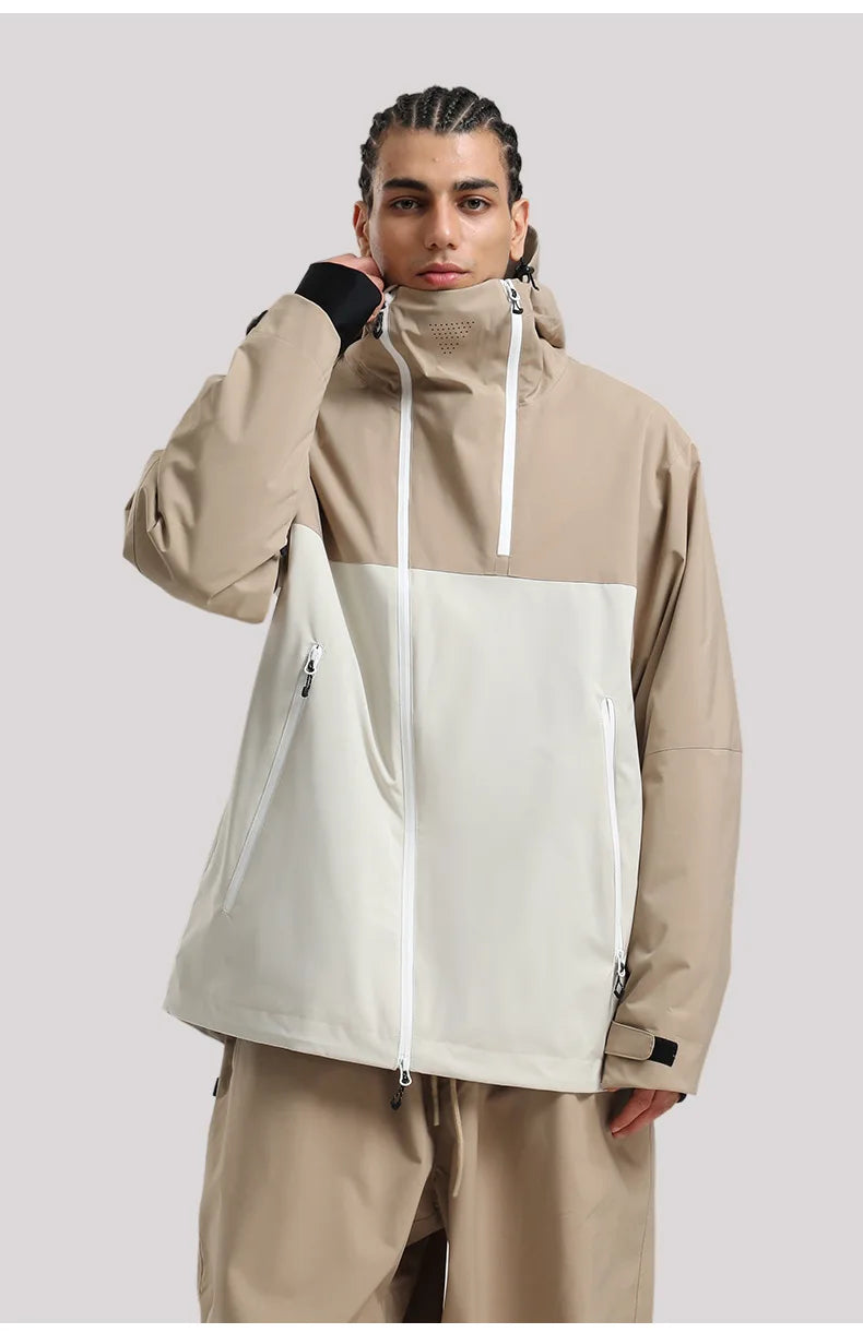 2026 Mens Snowboard Jacket Ski Coat Women Waterproof Insulated Baggy Snowboard Coats Winter Hooded Mountain Hiking Warm Outdoor
