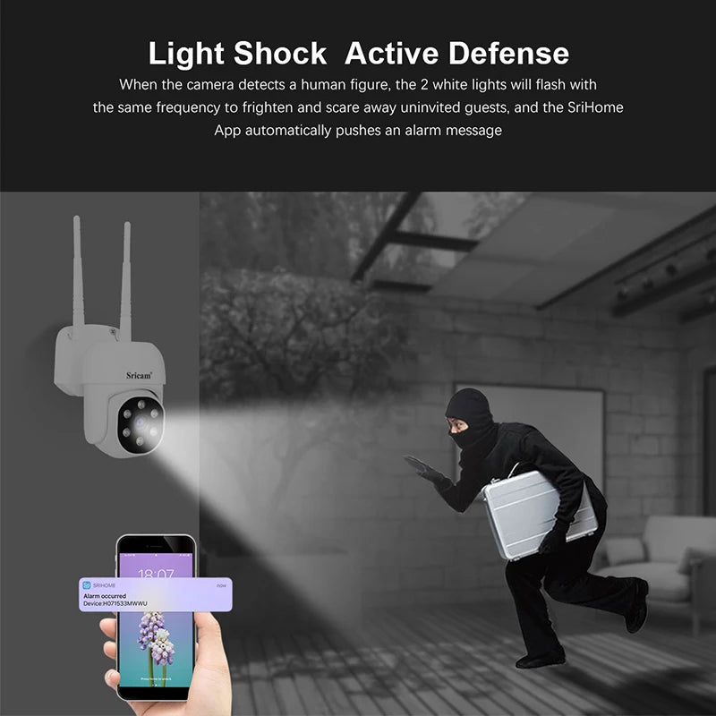 Sricam SP030 1080P Mini Security IP Camera Outdoor Video Surveillance Onvif Mobile Email Alarm Push PTZ Rotation Bullet CCTV Cam
