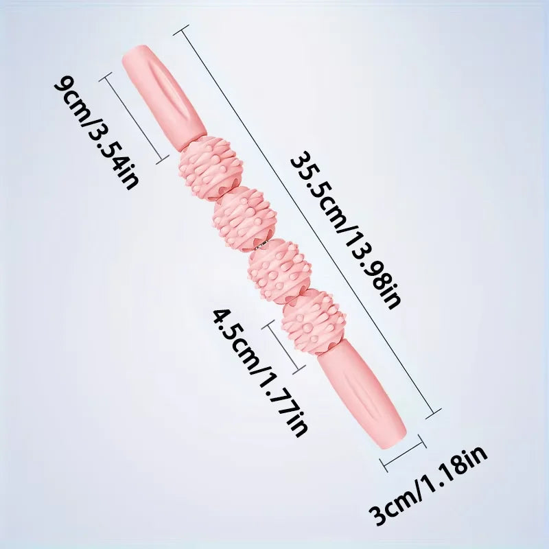 Muscle Roller Stick Handheld Fascia Tool, Body Roller for Muscles Deep Tissue, Massage Stick Roller for Shin Splints, Back,Thigh