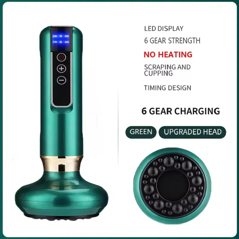 Rechargeable Magnetic Cupping Massager Handheld Cellulite Fat Suction Machine for Body Sculpting, Belly & Cellulite Massage