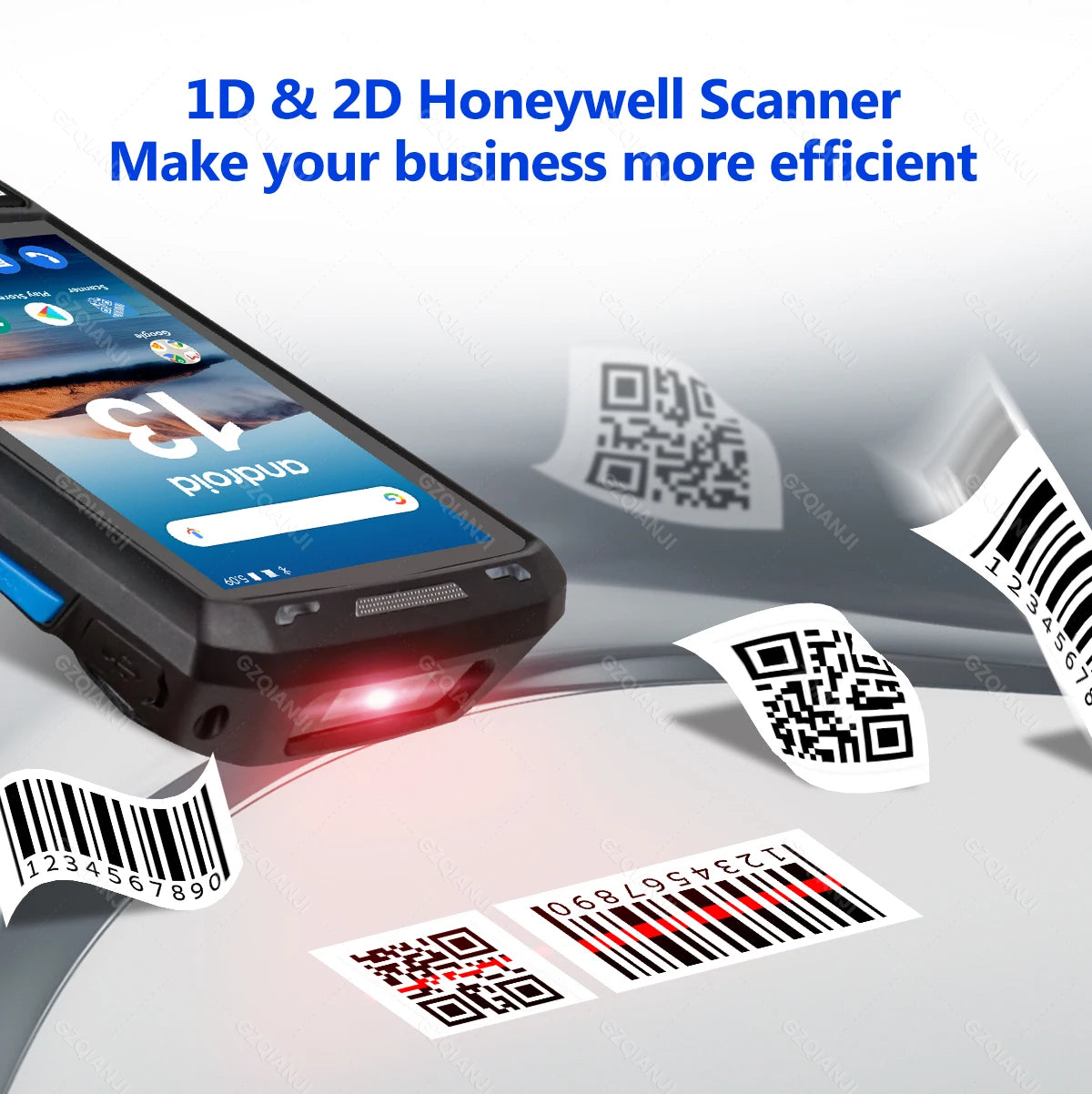 Android 13 PDA Rugged Handheld Terminal PDA Data Collector Honeywell 1D 2D QR Barcode Scanner Inventory Wireless 4G GPS POS PDA