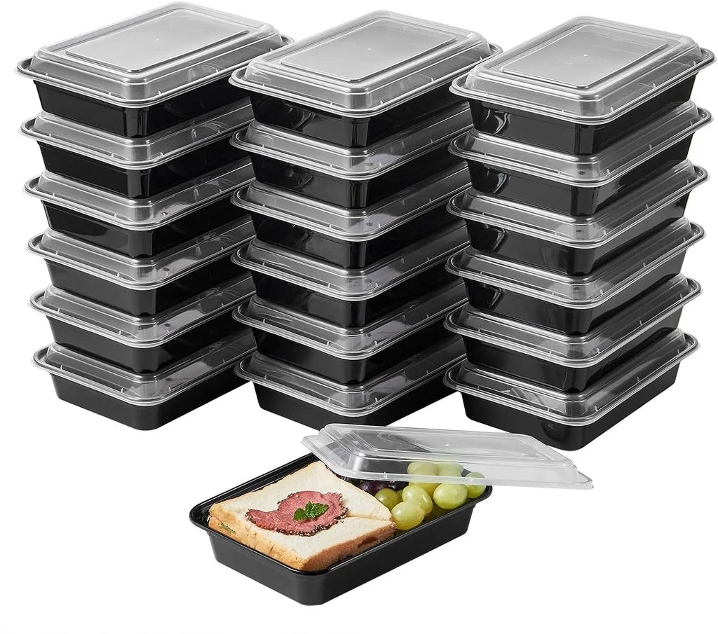 Disposable Food Containers with Lids Leakproof Plastic Bento Lunch Box Fridge Fresh-keeping Boxes Kitchen Food Storage Tableware