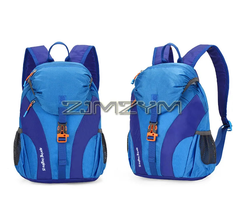 15L Waterproof Outdoor Hiking Bag Large Capacity Anti-theft Double Zipper Hiking Sports Backpack Spring Outing Bag