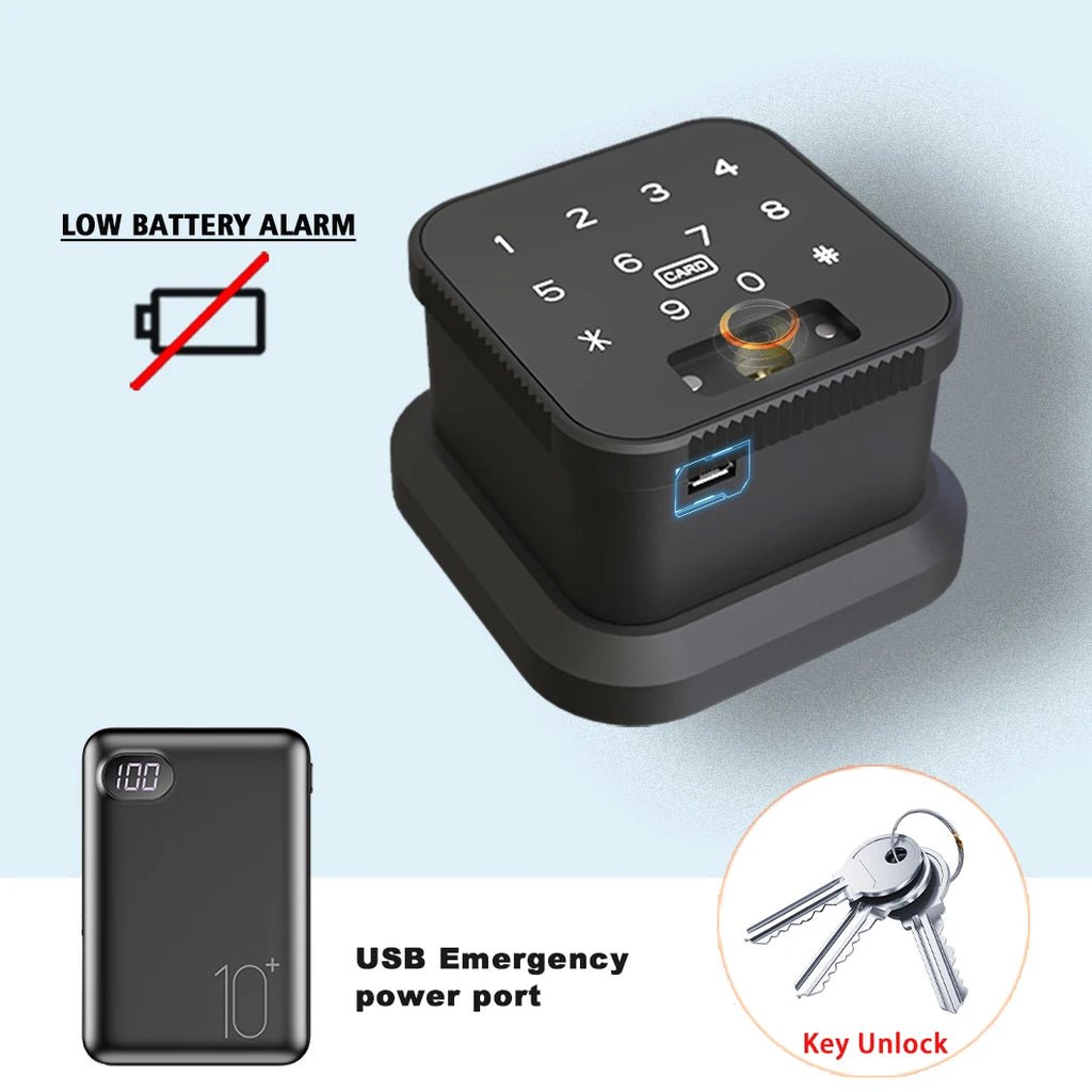 WINFREE Smart Lock Fingerprint Door Lock Passcode Card Key TTLock Bluetooth Keyless Entry for Home Office