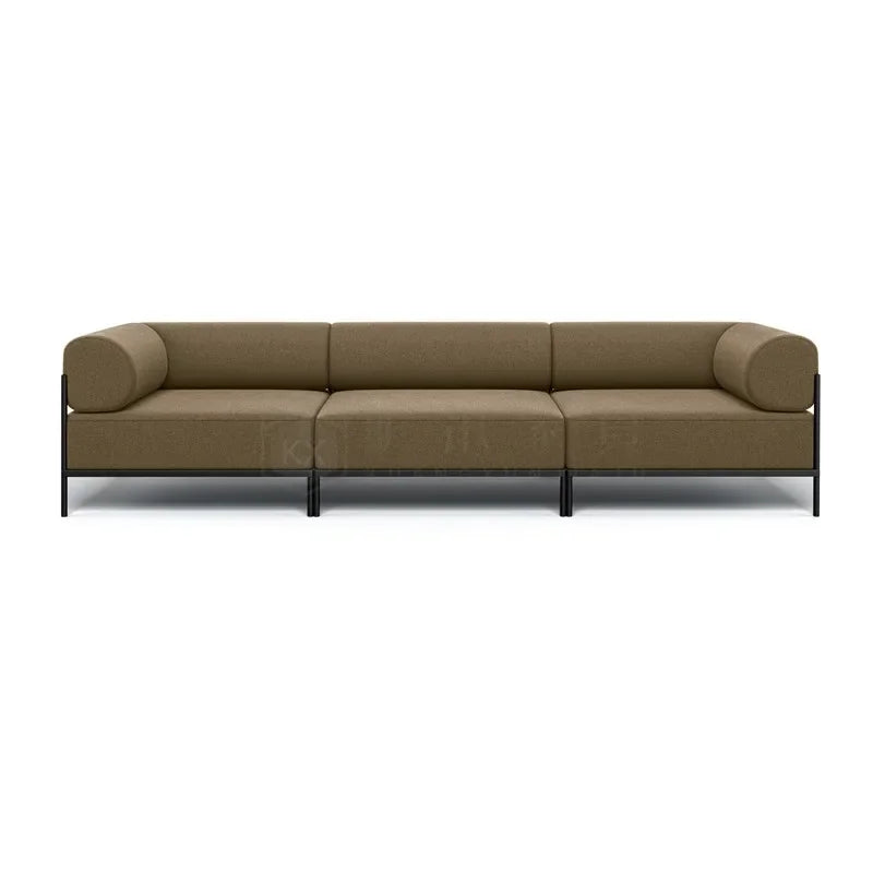 F1 minimalist small apartment metal fabric light luxury modern living room exhibition hall complete sofa