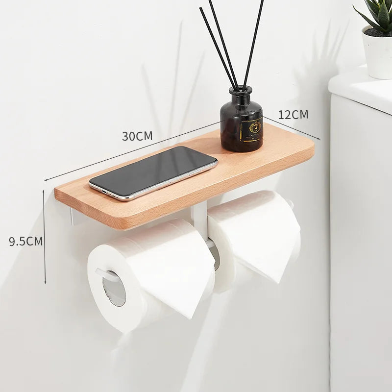 Toilet Tissue Roll Holders Wall Mount with Self  Screw for Small Items,Tissue Holder for Bathroom Kitchen Bedroom