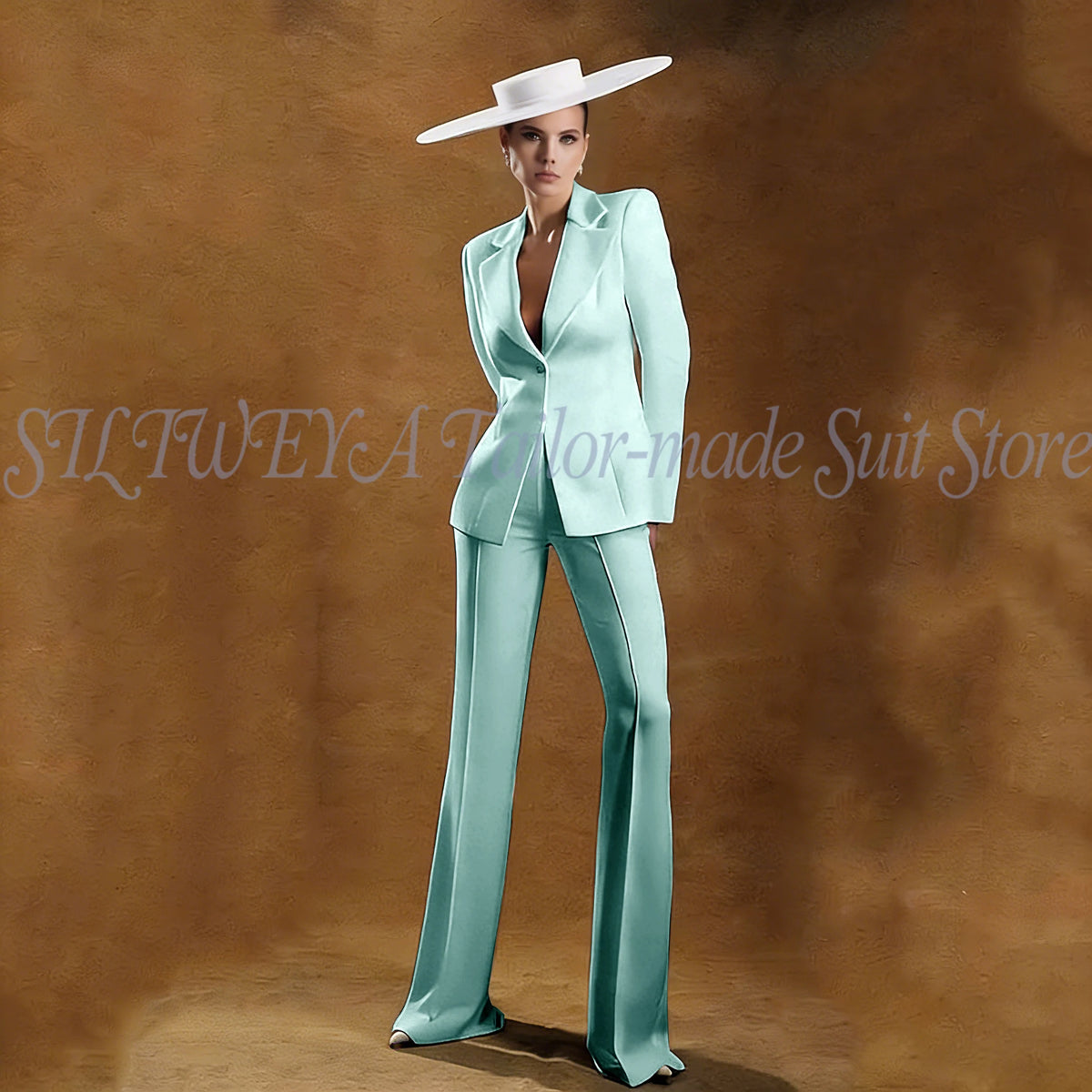 Ladies White Tailored Blazer Trousers Set Workplace Business Occasion Formal Attire 2026 Women Fashion Chic Office Commute Suit