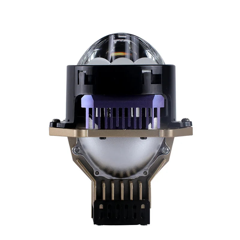 3 Inch Triple Direct Beam Bi LED Projector Lens Independent High Beam High Power Super Bright Car Headlight Retrofit Kit Lamp