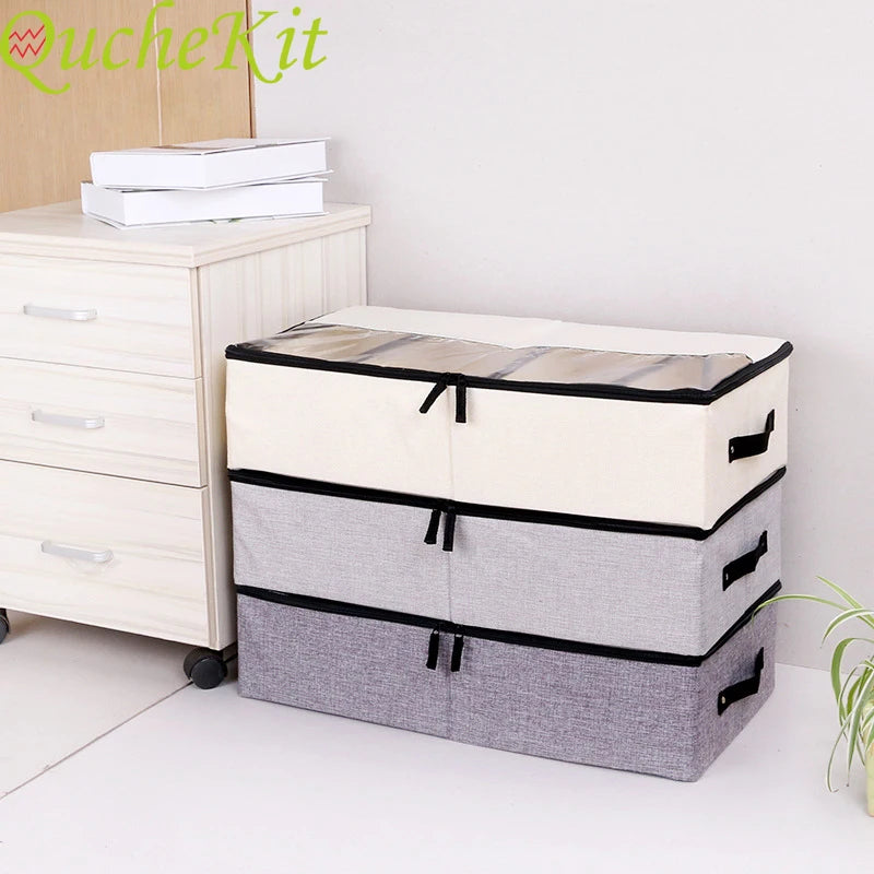Thickened folding storage box Underwear divider with lid Closet storage box Shoes storage box Dust cover Drawer storage box Adju