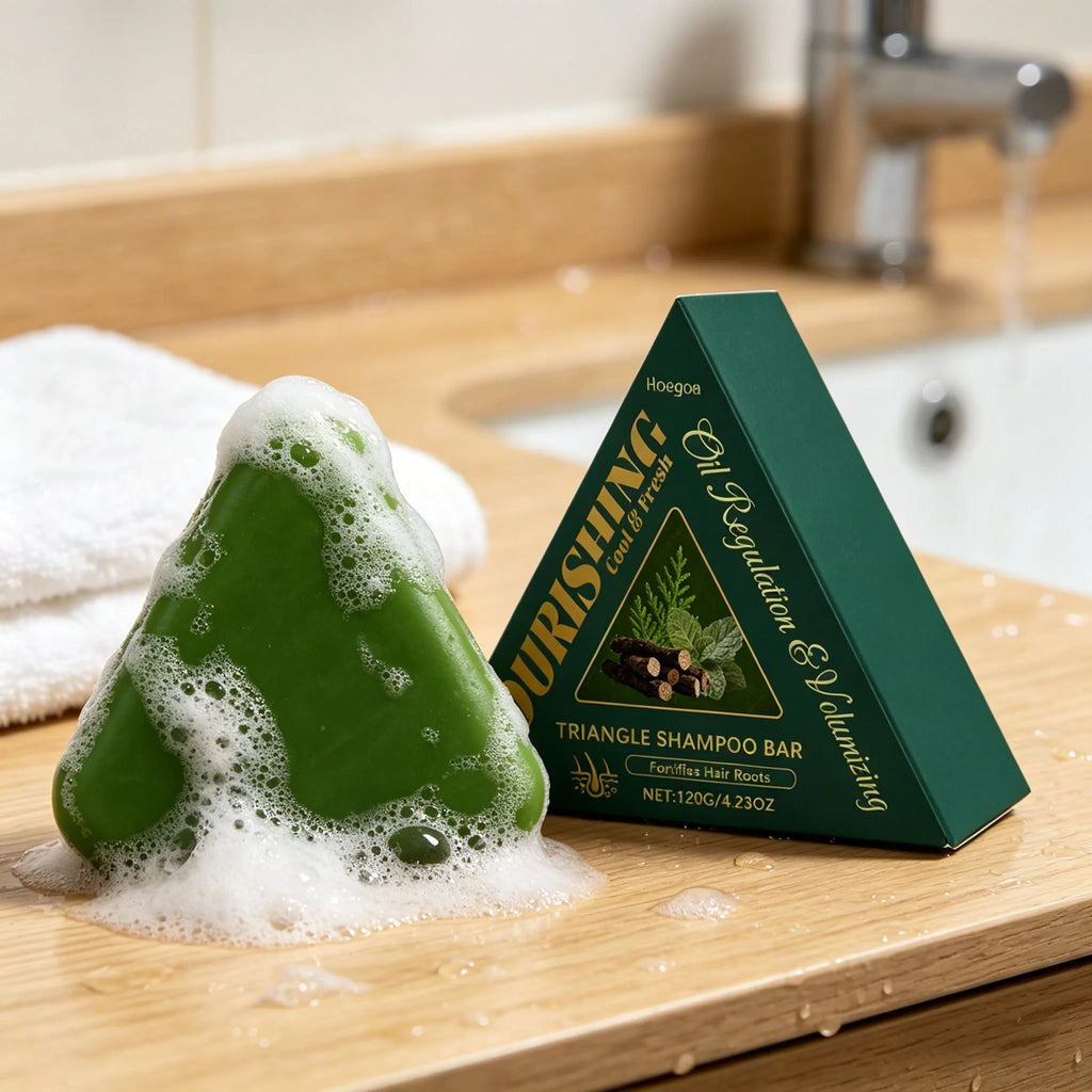 Herbal Shampoo Soap Gently Cleanses Scalp Refreshing Control Oil Dandruff Purifies Reduce Breakage Nourishes Hair Root Treatment