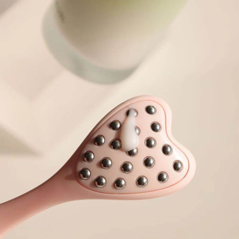 20 Beads Design Point Pressing Massager Reduce Puffiness Skin Scraping Facial Roller Face Lifting and Tightening