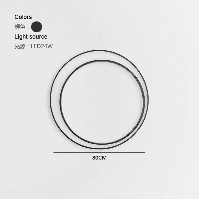 Modern IP65 Waterproof LED Outdoor Wall Light Villa Terrace Garden Street Light Round Moon Background Porch Lamps