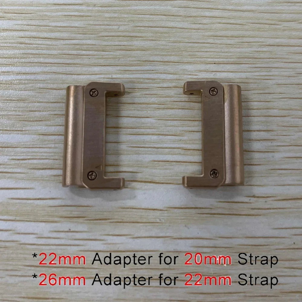 26 22 20mm Quick Fit Metal Adapter For Garmin Fenix 5s/5/5X/5XPlus/6s/6/6X Pro/7/7x/Forerunner945 Watch Easyfit Buckle Connector