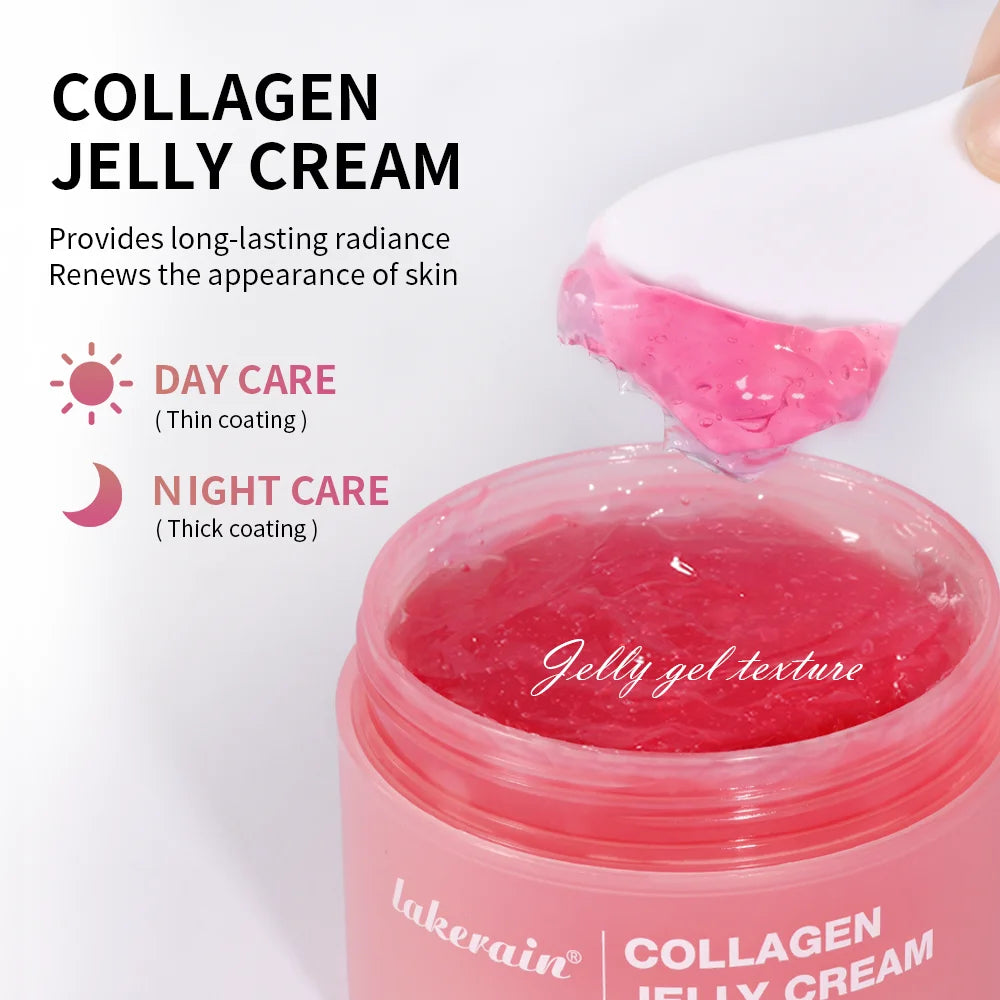 100g Collagen Jelly Cream Hydrolyzed Collagen Soft Moist Jelly Essence Shrinks Pores Moisturizing Smooth Skin Care Products