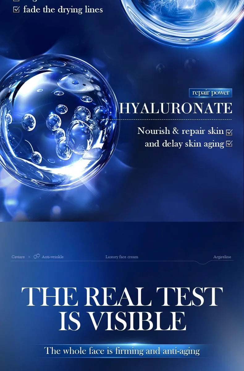 Anti-Wrinkle Face Cream Collagen Pearl Firming Lift Fade Fine Lines Caviar Moisturizing Smooth Brighten Korean Skin Care Product