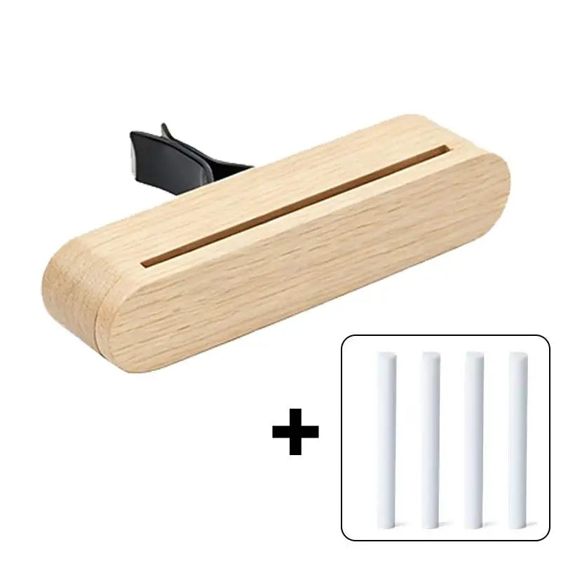 NEW Wood Car Air Vent Diffuser Refillable, Car Fragrance Clip Diffuser, Car Aromatherapy Diffuser Long-Lasting Home Fragrance