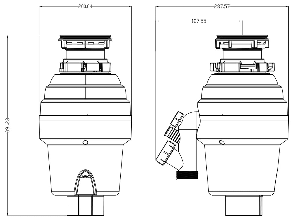 Electric Kitchen Sink Food Waste Shredder Continuous Feed Garbage Disposal for Household Waste Disposers Kitchen Waste Clearance