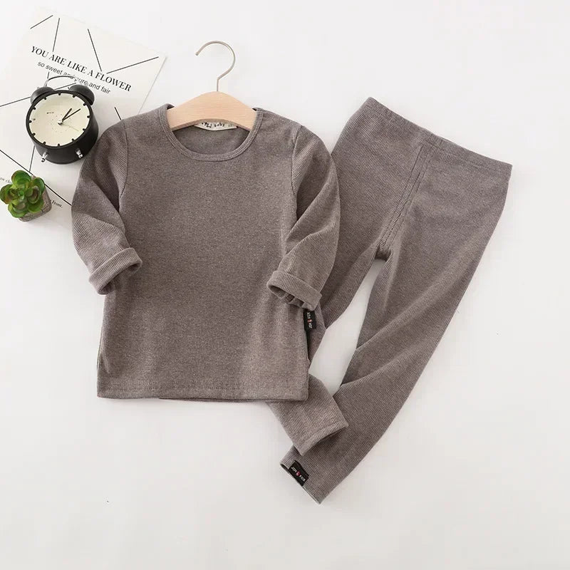 Baby Kids Pajamas Sets Cotton Boys Sleepwear Suit Autumn Girls Pajamas Long Sleeve Pijamas Tops+Pants 2pcs Children Clothing