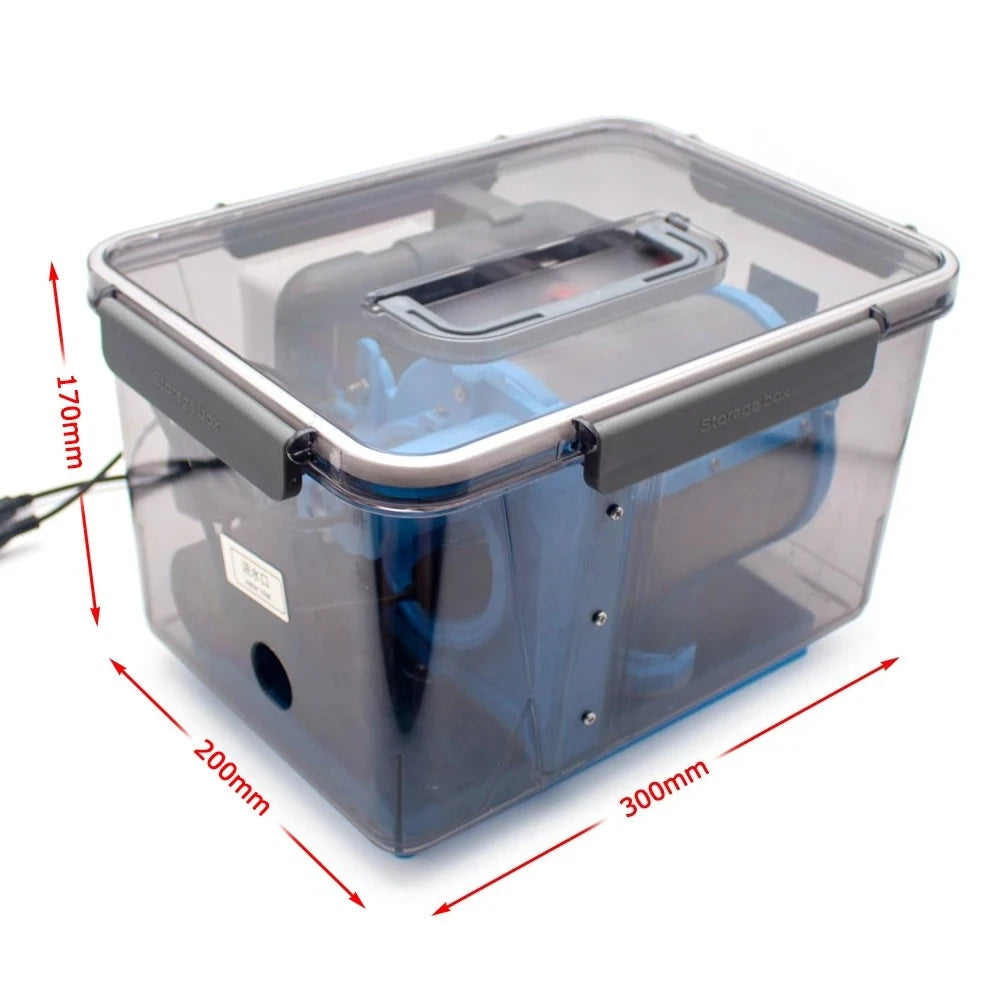 110-220V Automatic Backwash Filter, Rotary Drum Microfilter for Fish Ponds & Aquariums, 200 Mesh Stainless Steel Screen