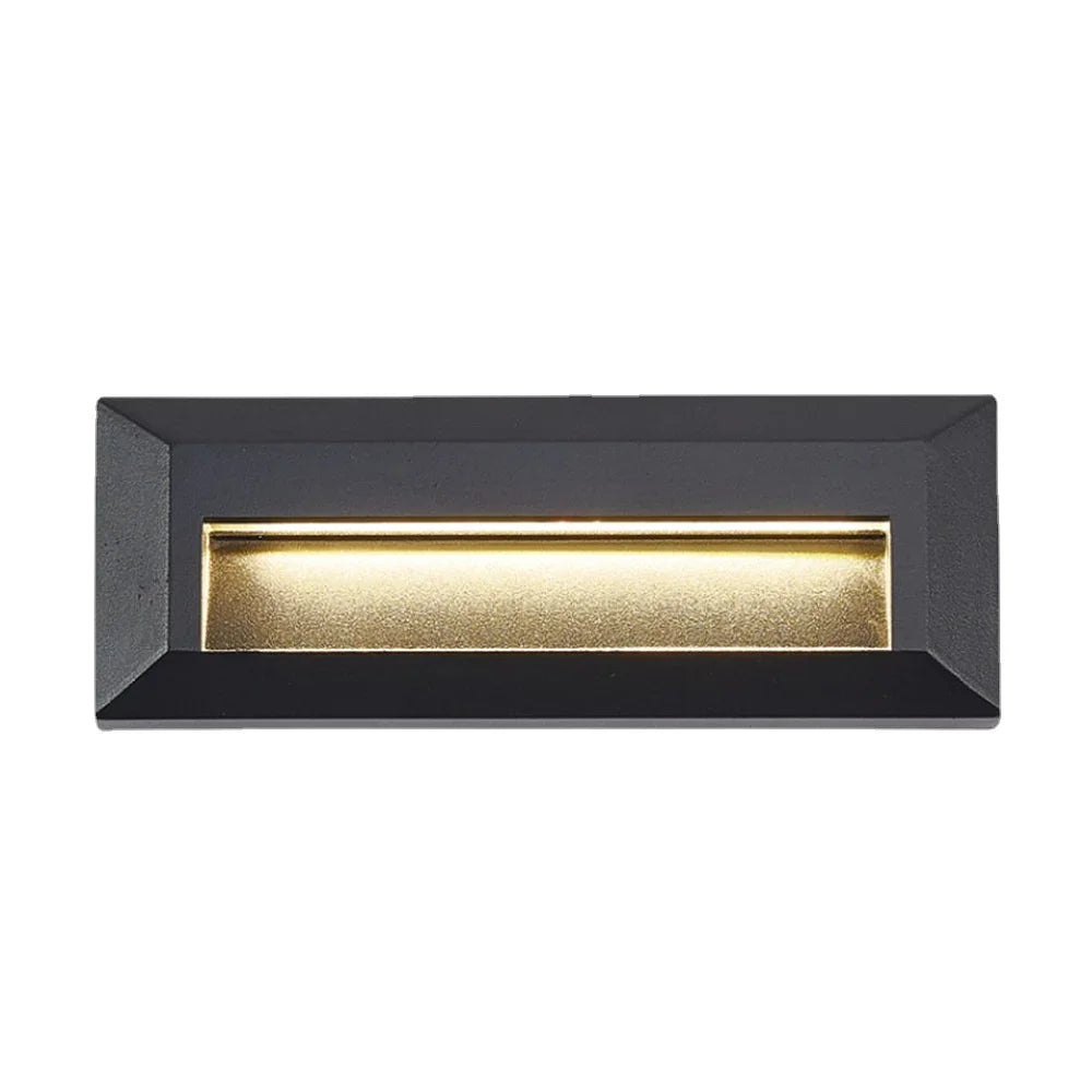 6W LED Outdoor Indoor External Wall Sconces Light Waterproof Fixture Decks Step Stair Pathway Yard Surface Mount Footlight Lamp